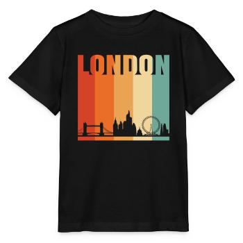 Londres - T-shirt bio MINI CREATOR Stanley/Stella Enfant - noir - Devant - Mikhail (115cm)