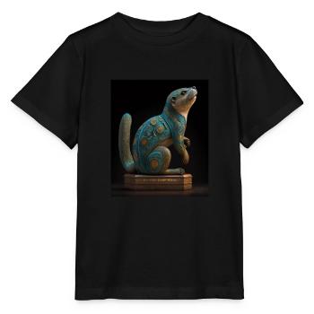 Aesthetic Cool Otter Design Aesthetic Cool Art - Stanley/Stella MINI CREATOR Kids’ T-Shirt - black - Front - Mikhail (115cm)