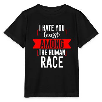 I Hate You Least Among The Human Race 2 - Stanley/Stella Kinder T-Shirt MINI CREATOR  - Schwarz - Vorne - Mikhail (115cm)
