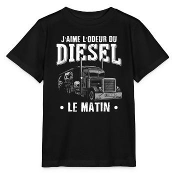 Camion Poids Lourd Humour - T-shirt bio MINI CREATOR Stanley/Stella Enfant - noir - Devant - Mikhail (115cm)
