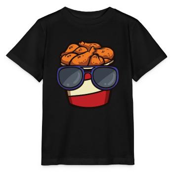 Seau de poulet frit avec - T-shirt bio MINI CREATOR Stanley/Stella Enfant - noir - Devant - Mikhail (115cm)