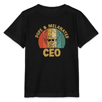 Rétro Vintage Et Mélané PDG A Black - T-shirt bio MINI CREATOR Stanley/Stella Enfant - noir - Devant - Mikhail (115cm)