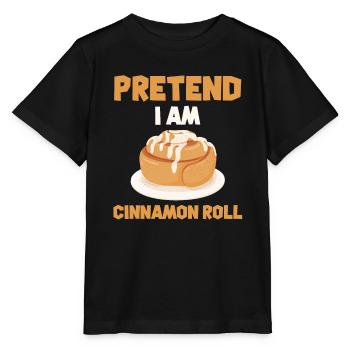 Pretend I'm a cinnamon bun - Stanley/Stella MINI CREATOR Kids’ T-Shirt - black - Front - Mikhail (115cm)