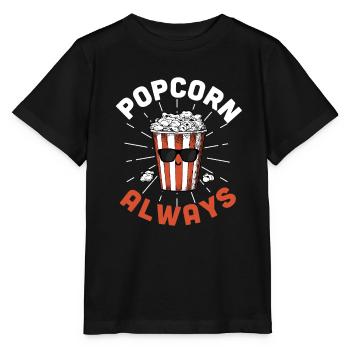 Popcorn - Stanley/Stella Kinder T-Shirt MINI CREATOR  - Schwarz - Vorne - Mikhail (115cm)