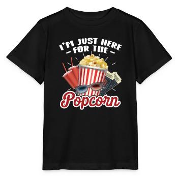Popcorn - Stanley/Stella Kinder T-Shirt MINI CREATOR  - Schwarz - Vorne - Mikhail (115cm)