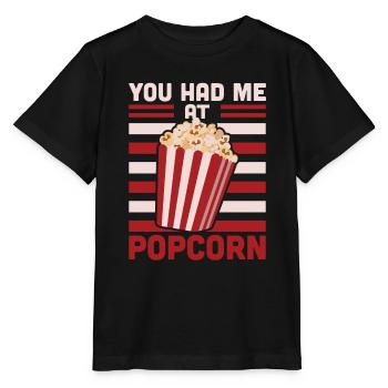 Popcorn - Stanley/Stella Kinder T-Shirt MINI CREATOR  - Schwarz - Vorne - Mikhail (115cm)