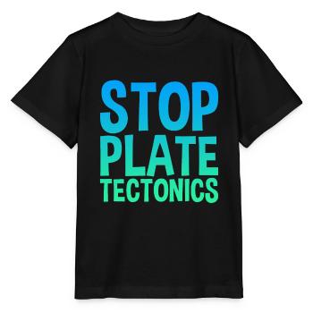 Tectonique des plaques d’arrêt - T-shirt bio MINI CREATOR Stanley/Stella Enfant - noir - Devant - Mikhail (115cm)