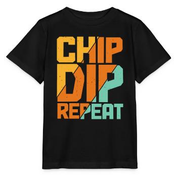 Chip Dip Repeat 11 - Stanley/Stella Kinder T-Shirt MINI CREATOR  - Schwarz - Vorne - Mikhail (115cm)
