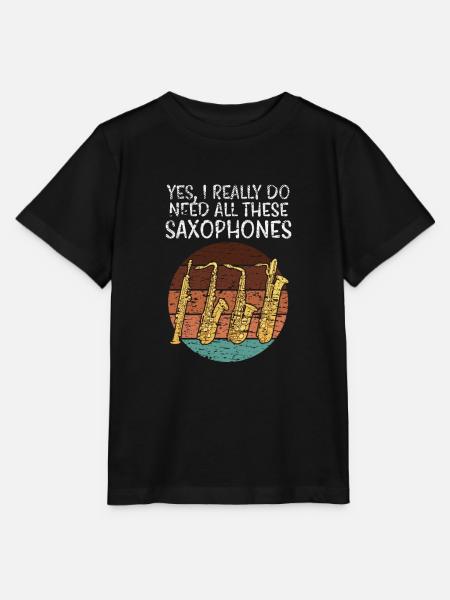 Saxophone Arten - Stanley/Stella Kinder T-Shirt MINI CREATOR  - Schwarz