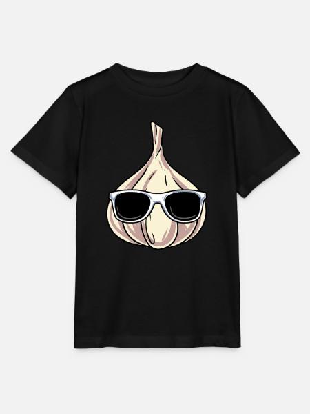 Knoblauch Knoblauchbrot Geschenk - Stanley/Stella Kinder T-Shirt MINI CREATOR  - Schwarz