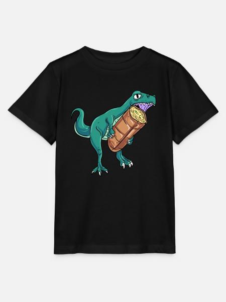 Knoblauch Knoblauchbrot Geschenk - Stanley/Stella Kinder T-Shirt MINI CREATOR  - Schwarz