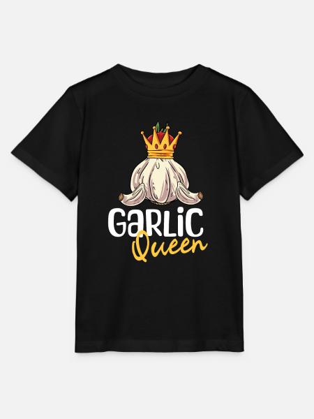 Knoblauch Knoblauchbrot Geschenk - Stanley/Stella Kinder T-Shirt MINI CREATOR - Schwarz