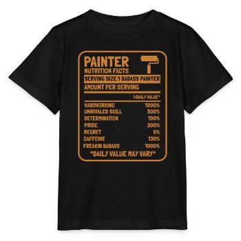Painter Varnisher Hard working - Stanley/Stella MINI CREATOR Kids’ T-Shirt - black - Front - Mikhail (115cm)