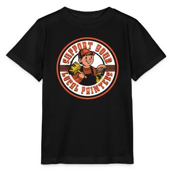 Peintre Vernisseur local - T-shirt bio MINI CREATOR Stanley/Stella Enfant - noir - Devant - Mikhail (115cm)