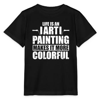 Maler Lackierer - Stanley/Stella Kinder T-Shirt MINI CREATOR  - Schwarz - Vorne - Mikhail (115cm)