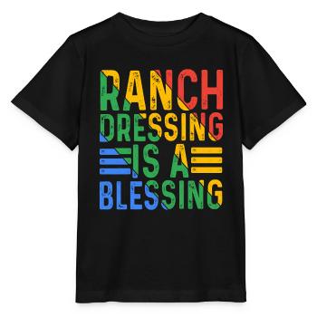 La vinaigrette de ranch est une bénédiction 16 - T-shirt bio MINI CREATOR Stanley/Stella Enfant - noir - Devant - Mikhail (115cm)