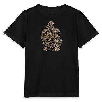Brahma Chicken I Chicken Poultry Motif pour - T-shirt bio MINI CREATOR Stanley/Stella Enfant - noir - Devant - Mikhail (115cm)