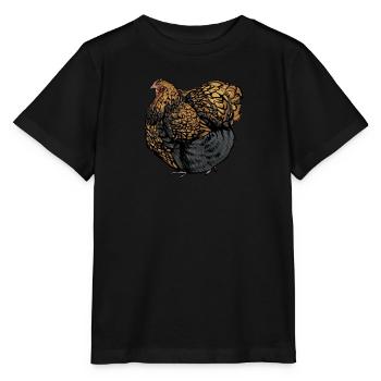 Brahma Chicken I Chicken Poultry Motif pour - T-shirt bio MINI CREATOR Stanley/Stella Enfant - noir - Devant - Mikhail (115cm)