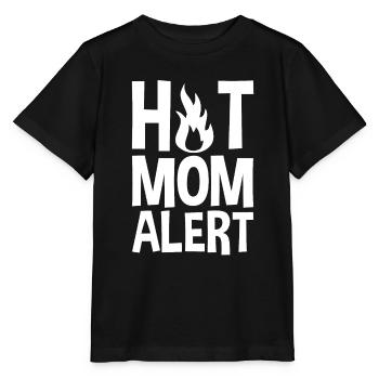 Alerte maman chaude - T-shirt bio MINI CREATOR Stanley/Stella Enfant - noir - Devant - Mikhail (115cm)