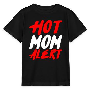 Hot Mom Alert 2 - Stanley/Stella Kinder T-Shirt MINI CREATOR  - Schwarz - Vorne - Mikhail (115cm)