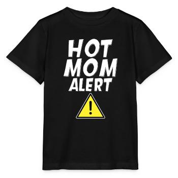 Hot Mom Alert 4 - Stanley/Stella Kinder T-Shirt MINI CREATOR  - Schwarz - Vorne - Mikhail (115cm)
