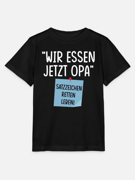 Wir essen jetzt Opa - Stanley/Stella Kinder T-Shirt MINI CREATOR - Schwarz