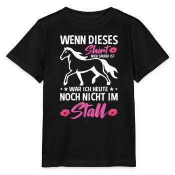 Wenn Dieses Shirt Noch Sauber Ist War Ich Heute - Stanley/Stella Kinder T-Shirt MINI CREATOR  - Schwarz - Vorne - Mikhail (115cm)