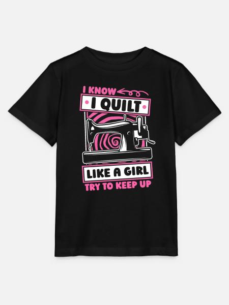 Quilting Mädchen - Stanley/Stella Kinder T-Shirt MINI CREATOR  - Schwarz