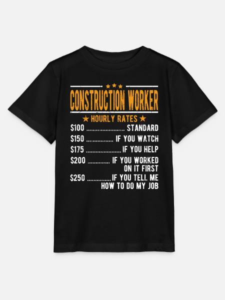 Bauarbeiter Stundenlohn - Stanley/Stella Kinder T-Shirt MINI CREATOR  - Schwarz