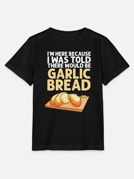 Knoblauch Knoblauchbrot Essen Geschenk - Stanley/Stella Kinder T-Shirt MINI CREATOR  - Schwarz