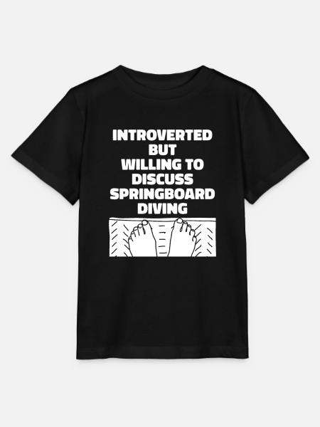 Turmspringen Turmspringer Introvertierte - Stanley/Stella Kinder T-Shirt MINI CREATOR  - Schwarz