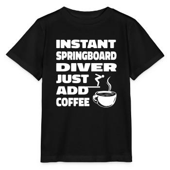 Diving Diver Café - T-shirt bio MINI CREATOR Stanley/Stella Enfant - noir - Devant - Mikhail (115cm)