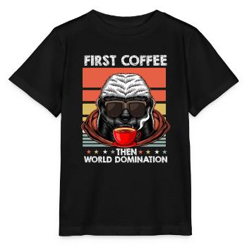 Honey Badger Ratel Lunettes de soleil Café - T-shirt bio MINI CREATOR Stanley/Stella Enfant - noir - Devant - Mikhail (115cm)