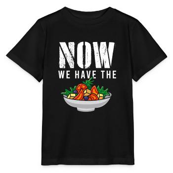 Maintenant, nous avons la salade Salade de légumes frais - T-shirt bio MINI CREATOR Stanley/Stella Enfant - noir - Devant - Mikhail (115cm)