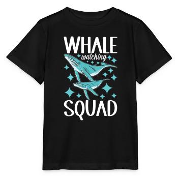 Whale Watchers - Stanley/Stella MINI CREATOR Kids’ T-Shirt - black - Front - Mikhail (115cm)