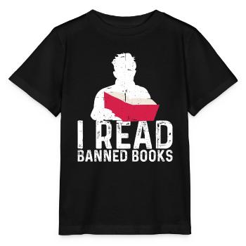 J’ai lu des livres interdits 60 - T-shirt bio MINI CREATOR Stanley/Stella Enfant - noir - Devant - Mikhail (115cm)