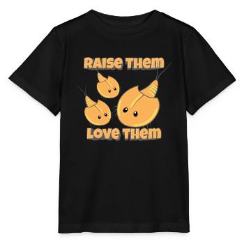 Raise Them Love Them Triops Urzeitkrebs - Stanley/Stella Kinder T-Shirt MINI CREATOR  - Schwarz - Vorne - Mikhail (115cm)
