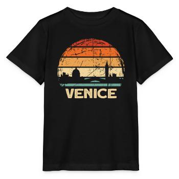 Venise - T-shirt bio MINI CREATOR Stanley/Stella Enfant - noir - Devant - Mikhail (115cm)