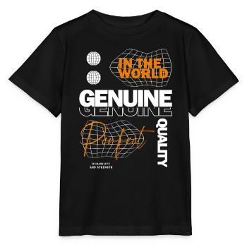 Genuine Streetwear - Stanley/Stella Kinder T-Shirt MINI CREATOR  - Schwarz - Vorne - Mikhail (115cm)