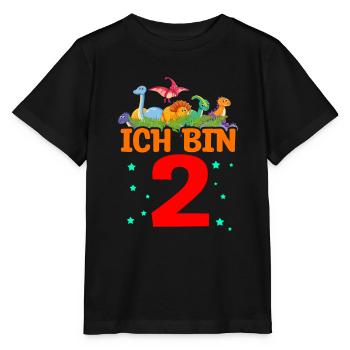 Dino Dinosaurier Geschenkidee Geburtstag T-Rex Din - Stanley/Stella Kinder T-Shirt MINI CREATOR  - Schwarz - Vorne - Mikhail (115cm)