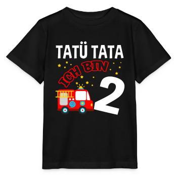 Tatü Tata - Ich bin 2 - Feuerwehr Feuerwehrauto Ge - Stanley/Stella Kinder T-Shirt MINI CREATOR  - Schwarz - Vorne - Mikhail (115cm)