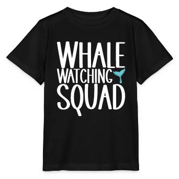 Whale Watchers - Stanley/Stella MINI CREATOR Kids’ T-Shirt - black - Front - Mikhail (115cm)