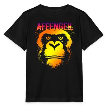 Fastnacht - Karneval - Kostüm - Spruch - Affe - Stanley/Stella Kinder T-Shirt MINI CREATOR  - Schwarz - Vorne - Mikhail (115cm)