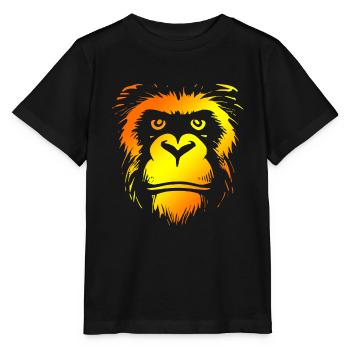 Fastnacht - Karneval - Kostüm - Spruch - Affe - Stanley/Stella Kinder T-Shirt MINI CREATOR  - Schwarz - Vorne - Mikhail (115cm)