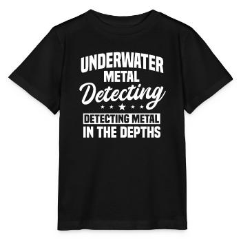 Underwater Metal Detection Design - Stanley/Stella MINI CREATOR Kids’ T-Shirt - black - Front - Mikhail (115cm)