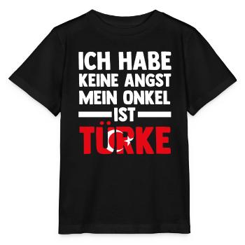 Ich habe keine Angst mein Onkel ist Türke - Stanley/Stella Kinder T-Shirt MINI CREATOR  - Schwarz - Vorne - Mikhail (115cm)