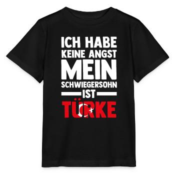 Ich habe keine Angst mein Schwiegersohn ist Türke - Stanley/Stella Kinder T-Shirt MINI CREATOR  - Schwarz - Vorne - Mikhail (115cm)