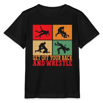 Lutte Lutteurs Lutteurs - T-shirt bio MINI CREATOR Stanley/Stella Enfant - noir - Devant - Mikhail (115cm)