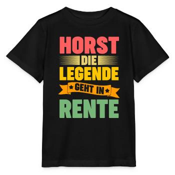 Horst die Legende geht in Rente - Stanley/Stella Kinder T-Shirt MINI CREATOR  - Schwarz - Vorne - Mikhail (115cm)