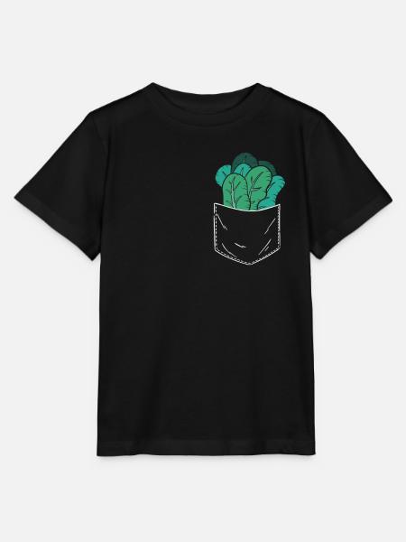 Spinat - Stanley/Stella Kinder T-Shirt MINI CREATOR  - Schwarz
